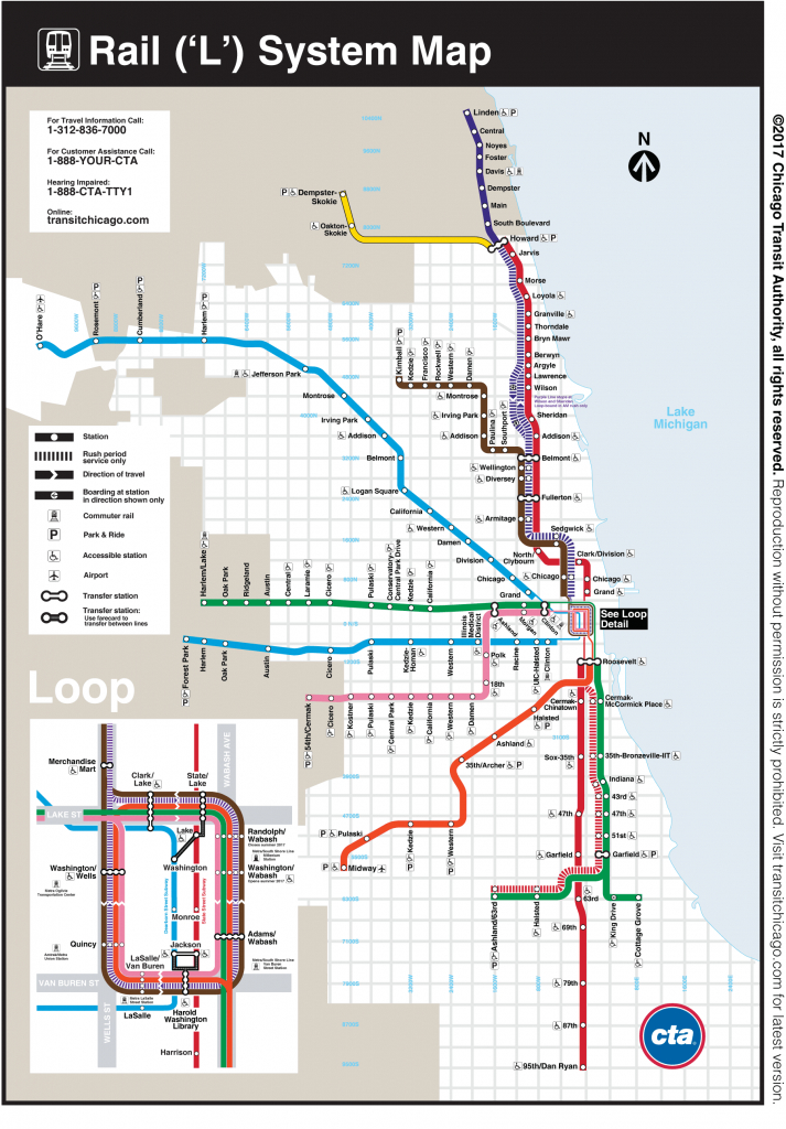 Pinkaren Mccartney On Directions/&amp;quot;l&amp;quot;/trains/buses | Chicago Map throughout Chicago Loop Map Printable