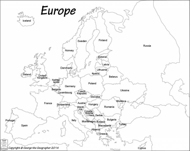 Pinzsa Zsa On Coloring Book Europe Map Travel Europe Map With Regard
