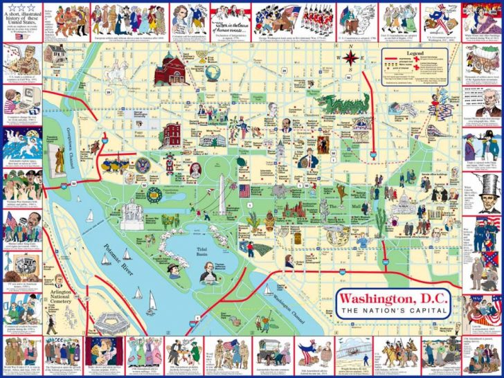 Plan It Four Days With The Kids In Washington Dc Road Trip With Regard To Printable Walking Map Of Washington Dc 728x546 