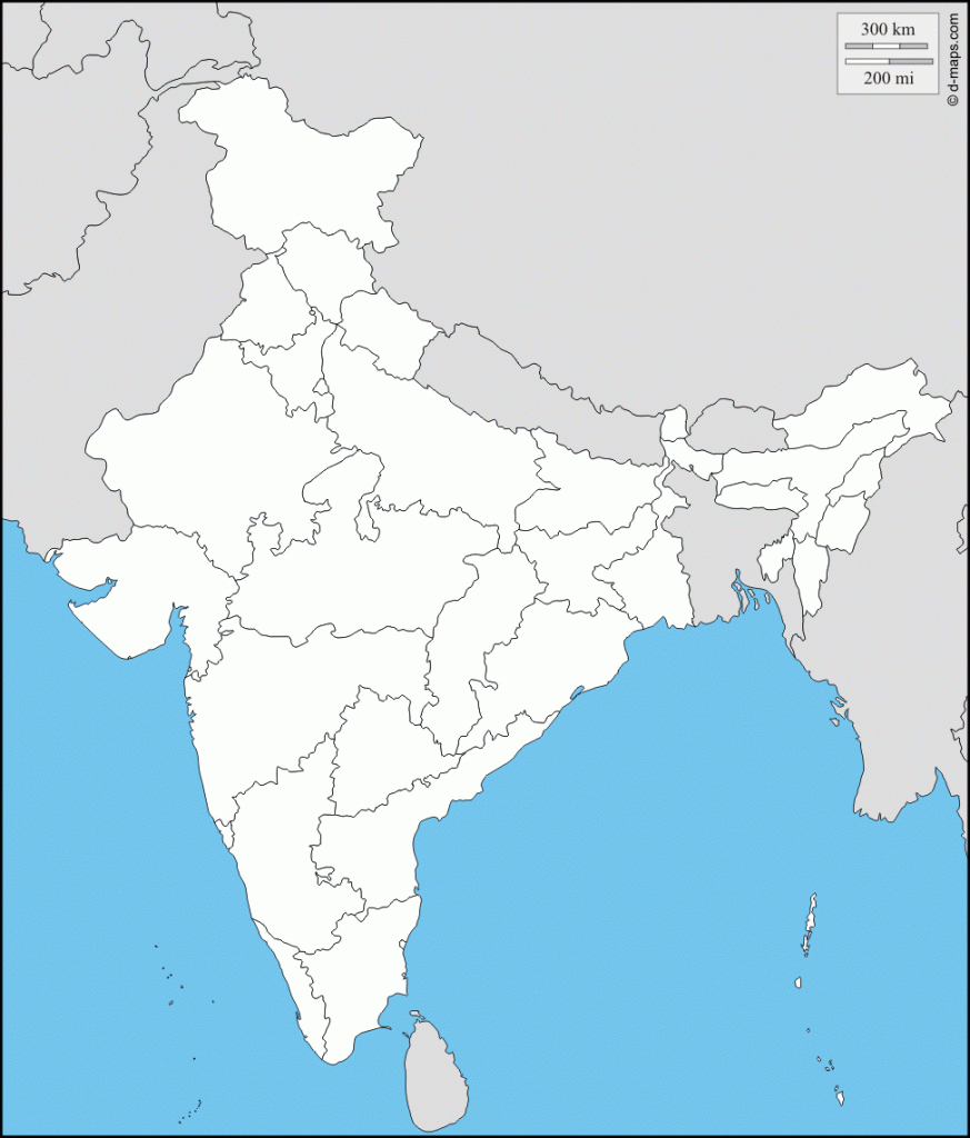 Political Map Of India (And Great Map Resource) | Social Studies for Blank Political Map Of India Printable
