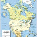 Political Map Of North America   Nations Online Project Inside Printable Map Of North America With Labels