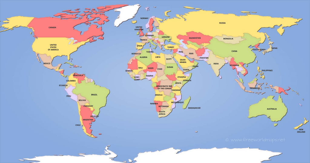 Political World Maps inside Free Printable Political World Map