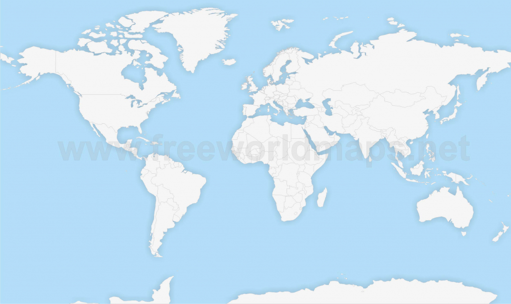 Political World Maps regarding Blank Physical World Map Printable