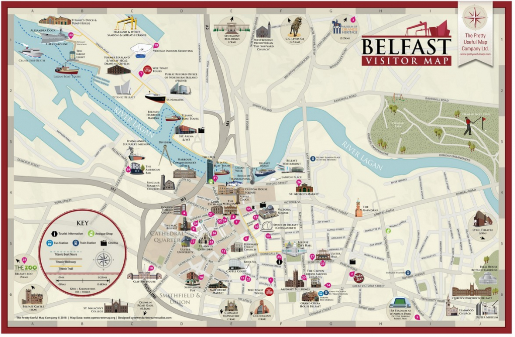 Pretty Useful Map Co. | Beautifully Illustrated Map Guides – Belfast Map inside Belfast City Map Printable
