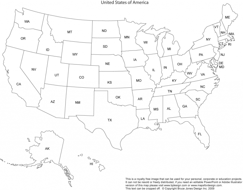 Print Out A Blank Map Of The Us And Have The Kids Color In States in Usa Map Black And White Printable