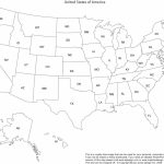 Print Out A Blank Map Of The Us And Have The Kids Color In States Intended For United States Of America Blank Printable Map