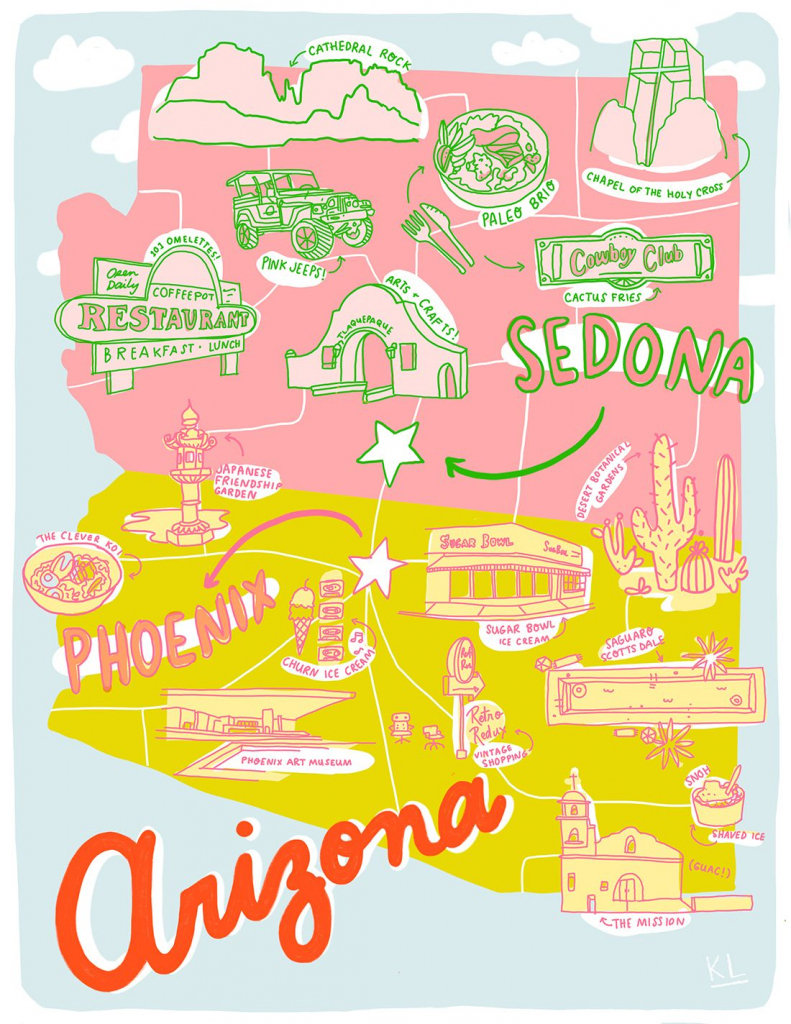 Printable Arizona Mapkristen Long X Aww Sam | Illustrations In pertaining to Free Printable Map Of Arizona