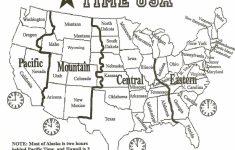Free Printable Us Timezone Map With State Names