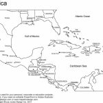 Printable Blank Map Of Central America And The Caribbean With Intended For Printable Map Of The Caribbean