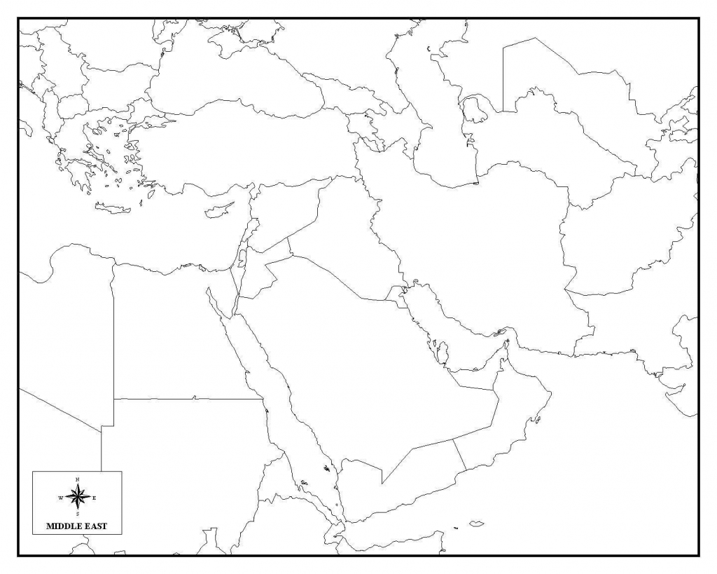 Printable Blank Map Of Middle East The Valid Maps Middle East intended for Printable Map Of Middle East