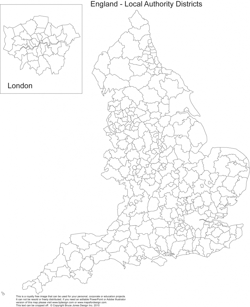 Printable, Blank Uk, United Kingdom Outline Maps • Royalty Free for Free Printable Map Of England