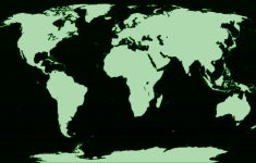 World Map Printable A4