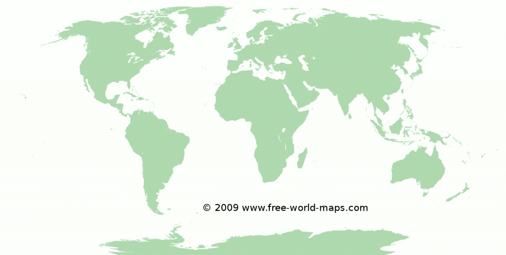 Printable Blank World Maps | Free World Maps inside Large Printable World Map Outline