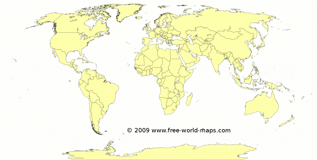 Printable Blank World Maps | Free World Maps pertaining to Free Large Printable World Map