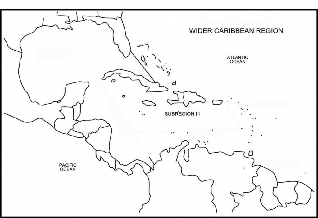 Printable Caribbean Islands Blank Map Diagram Of Central America And for Printable Blank Caribbean Map