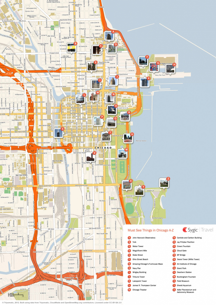 Printable Chicago Map - Googlesamp regarding Chicago City Map Printable