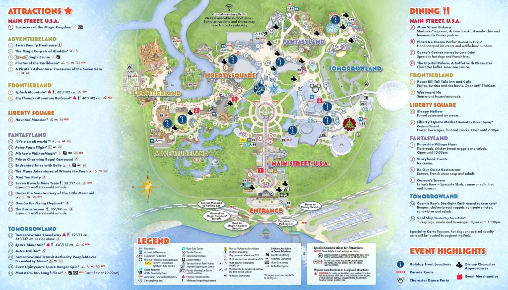 Printable Disney World Maps 2017 Awesome Google Map Orlando Copy inside Printable Magic Kingdom Map 2017