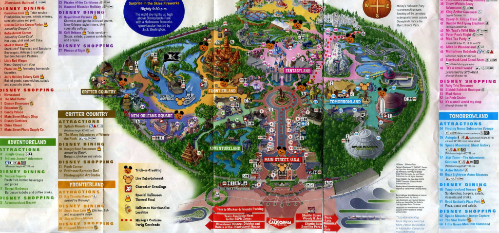 Printable Disneyland Map 2015 | Family | Disneyland Park, Disneyland intended for Printable Disneyland Map 2015
