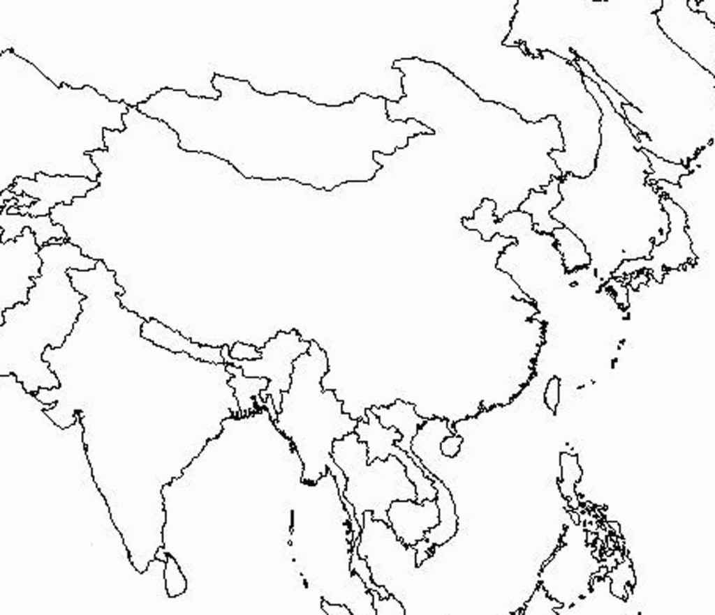 Printable Map Asia Of Blank East 5 - World Wide Maps throughout Blank Map Of Asia Printable