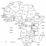 Printable Map Of Africa | Africa, Printable Map With Country Borders With Africa Outline Map Printable