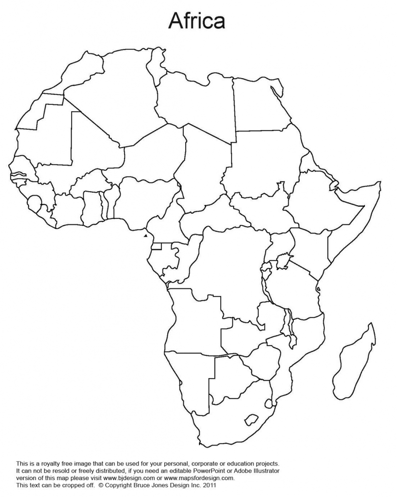 Printable Map Of Africa | Africa World Regional Blank Printable Map regarding Free Printable Political Map Of Africa
