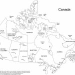 Printable Map Of Canada Provinces | Printable, Blank Map Of Canada For Printable Blank Map Of Canada With Provinces And Capitals