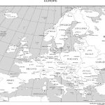 Printable Map Of Europe With Cities | Usa Map 2018 For Printable Map Of Europe With Cities