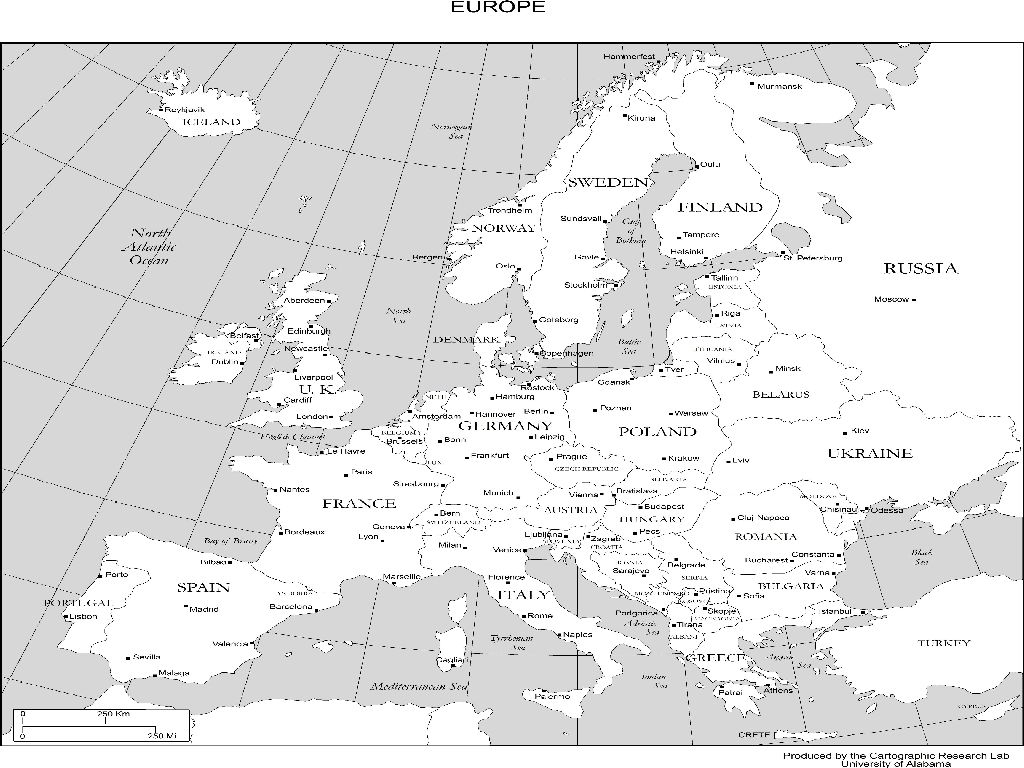 Printable Map Of Europe With Cities | Usa Map 2018 for Printable Map Of Europe With Cities
