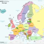 Printable Map Of European Countries Elegant Europe With And Capitals Throughout Printable Map Of Europe With Countries And Capitals