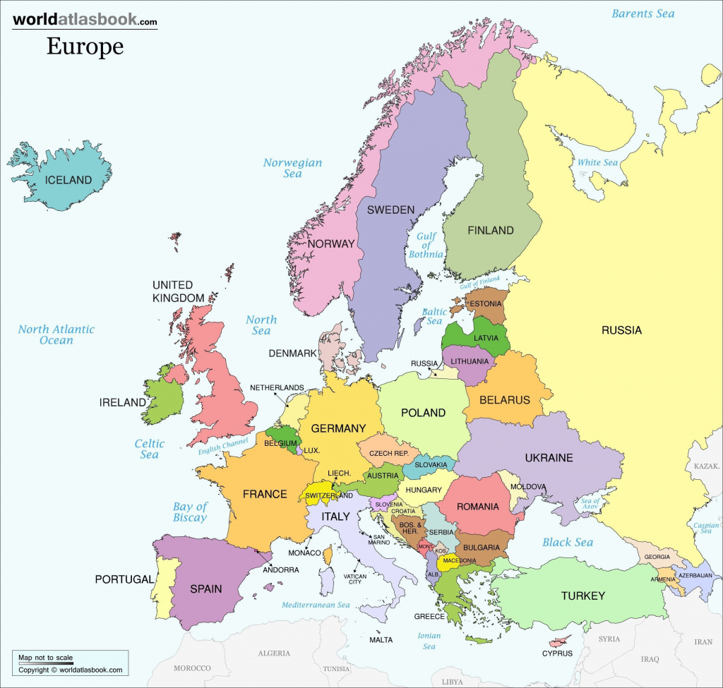 Printable Map Of European Countries Elegant Europe With And Capitals throughout Printable Map Of Europe With Countries And Capitals