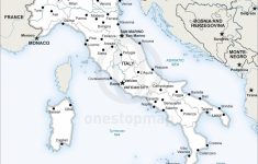Large Map Of Italy Printable