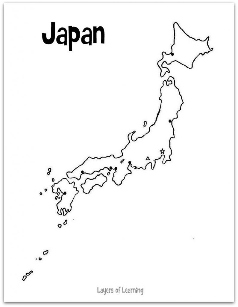 Printable Map Of Japan | Free Printables | Japan Crafts, Printable inside Free Printable Map Of Japan