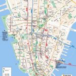 Printable Map Of Manhattan Ny | Travel Maps And Major Tourist   Free For Printable Walking Map Of Manhattan