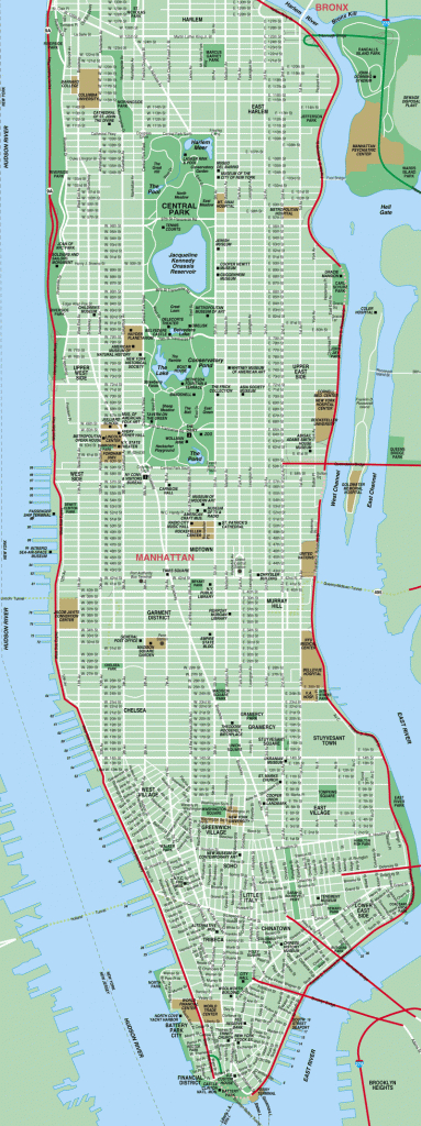 Printable Map Of Manhattan | The International House Is Just To The inside Printable Map Of Manhattan Ny