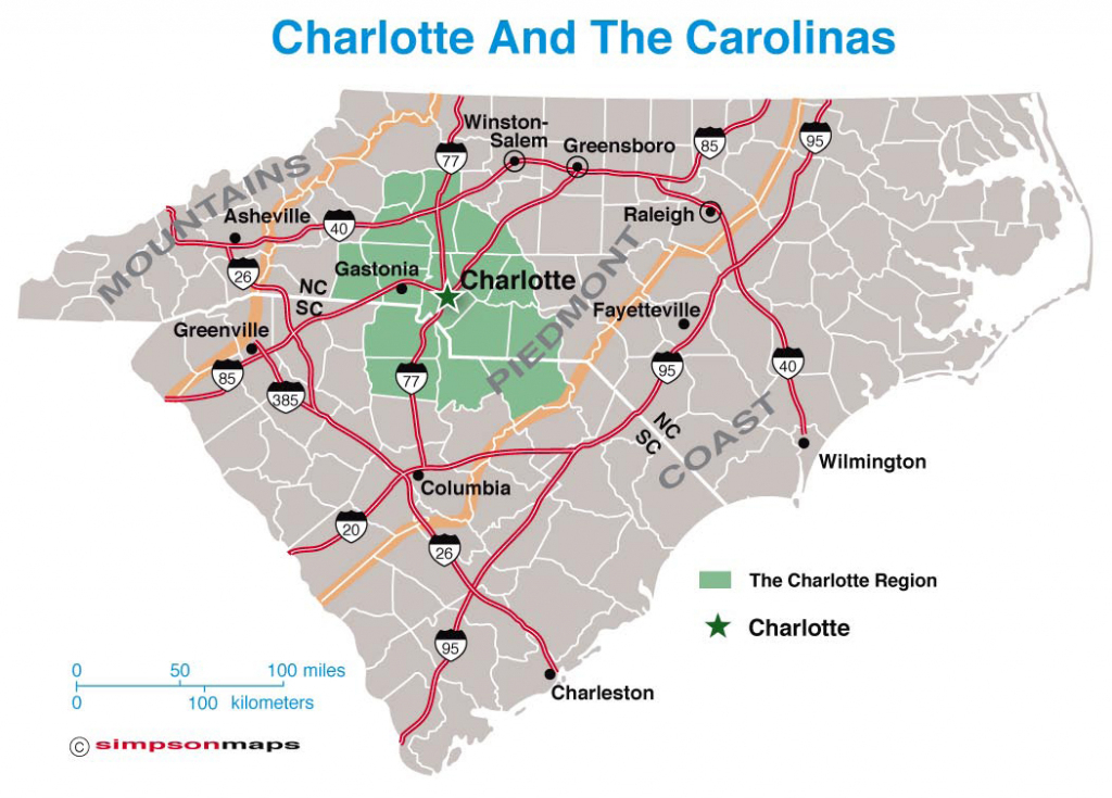 Printable Map Of Nc And Travel Information | Download Free Printable for Printable Map Of North Carolina Cities