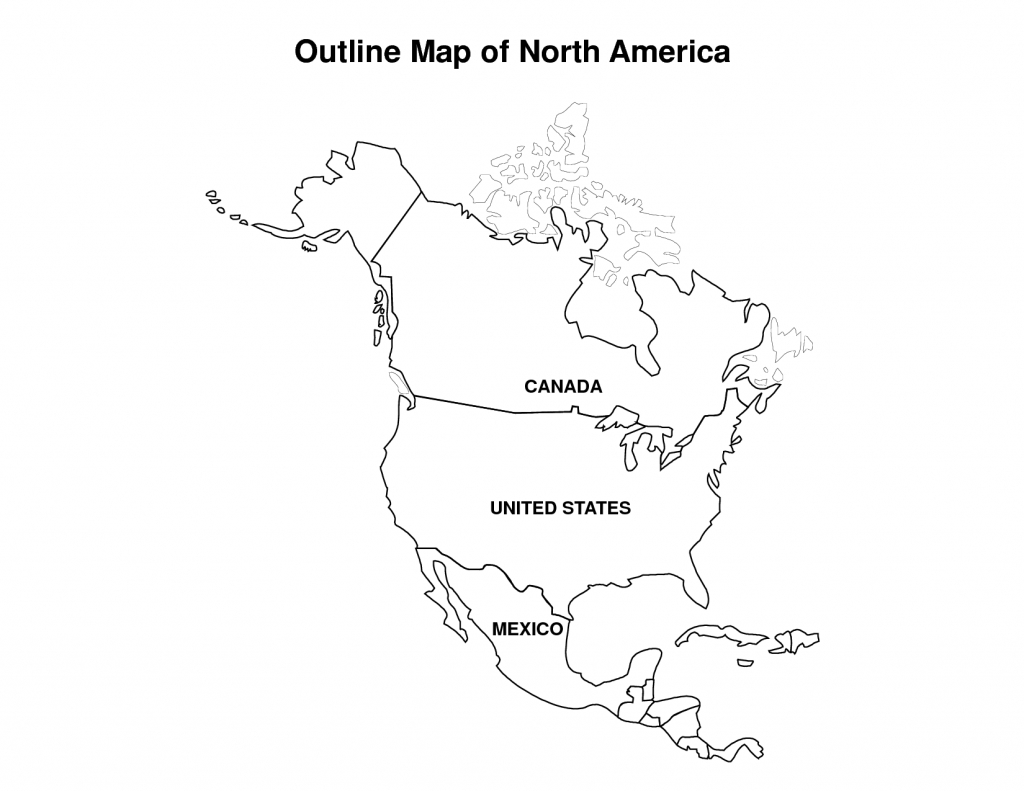 Printable Map Of North America | Pic Outline Map Of North America with Free Printable Outline Map Of North America
