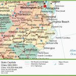 Printable Map Of North Carolina Map Of Virginia And North Carolina Regarding Printable Map Of North Carolina Cities