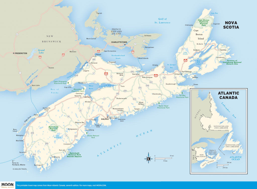 Printable Map Of Nova Scotia Elegant Download Map Eastern Canada within Printable Map Of Nova Scotia