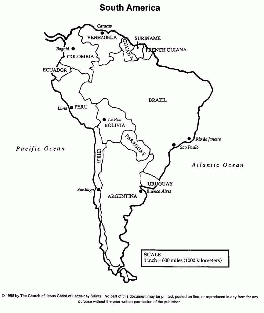 Printable Map Of South America - World Wide Maps throughout Printable Map Of South America