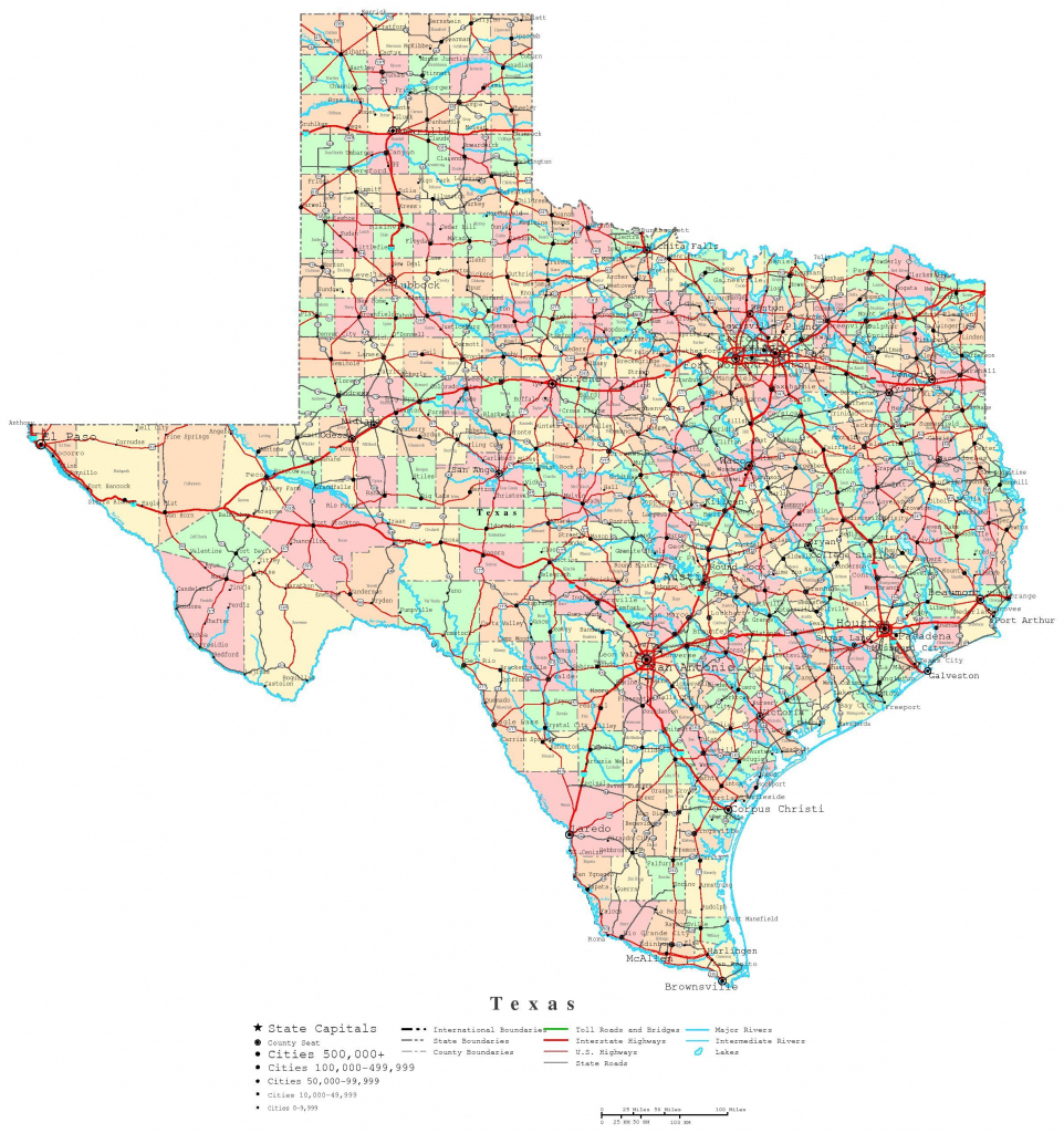 Printable Map Of Texas | Useful Info | Printable Maps, Texas State within Printable Texas Road Map