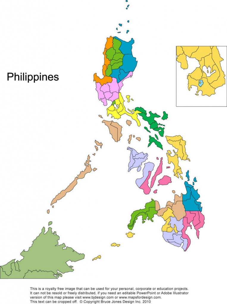 Philippines Printable, Blank Maps, Outline Maps • Royalty Free Within