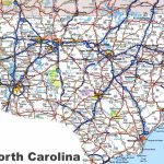 Printable Map Of Us With Major Highways New North Carolina Road Map In Printable Map Of North Carolina