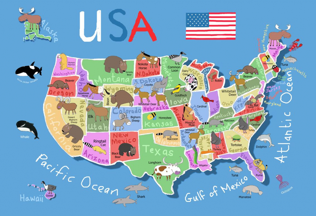 Printable Map Of Usa For Kids | Its&amp;#039;s A Jungle In Here!: July 2012 pertaining to Printable Maps For Kids