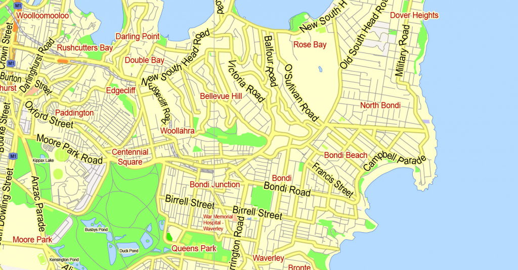 Printable Map Sydney, Australia, City Plan 2000 M Scale Adobe with regard to Printable Street Map Of Port Macquarie