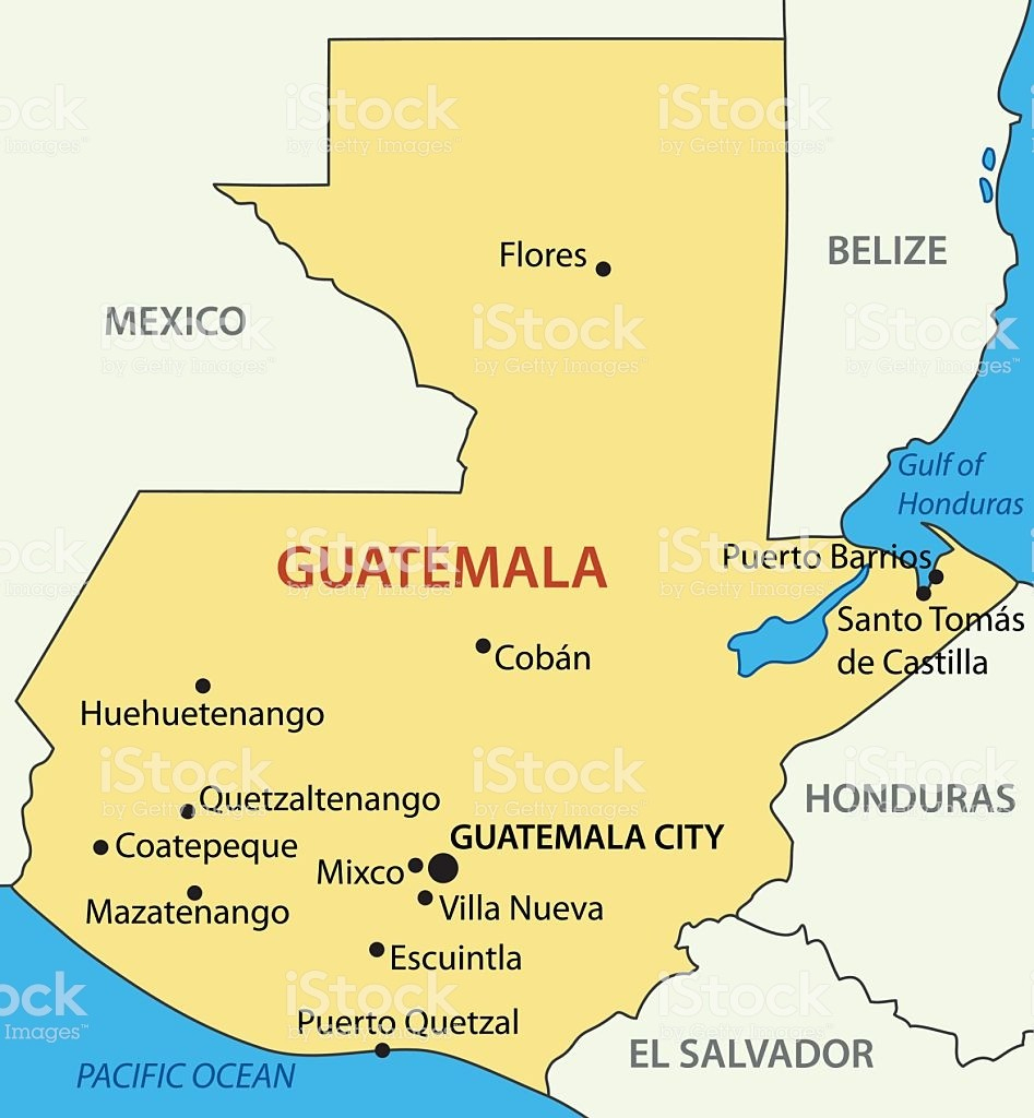 Printable Maps Guatemala Map With Capital 10 Guatemala Map With inside Printable Map Of Guatemala