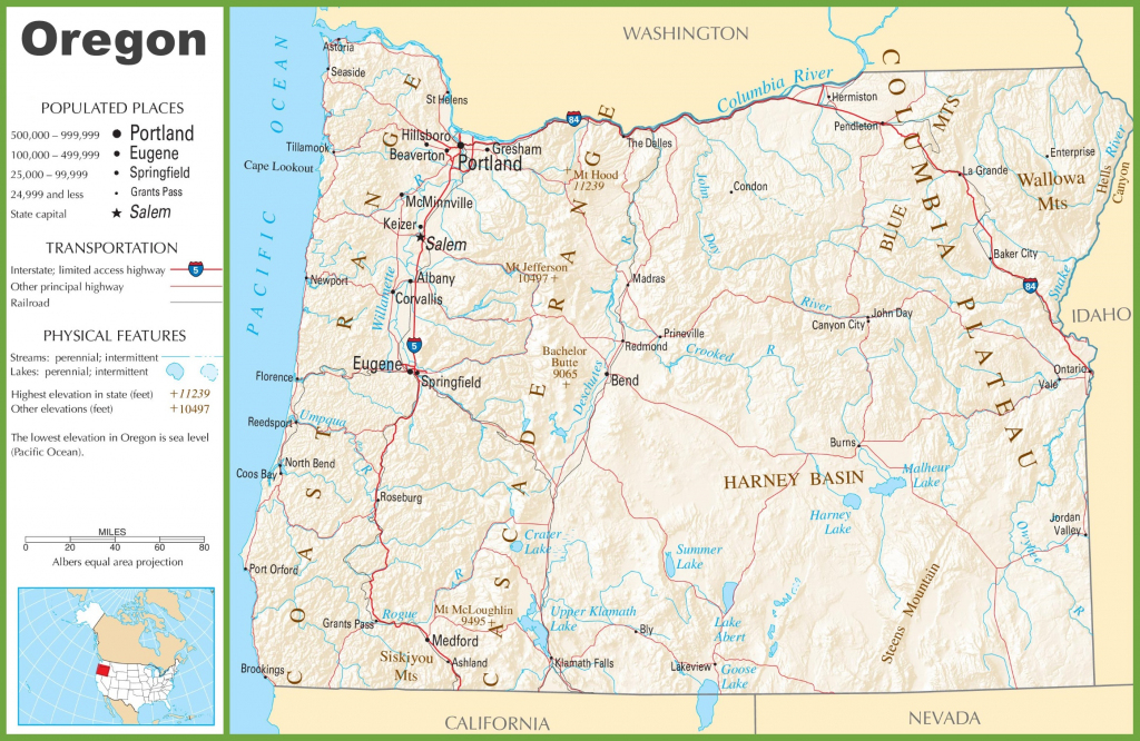 Printable Maps Of Oregonimage Photo Albumoregon Highway Map - States pertaining to Printable Map Of Oregon
