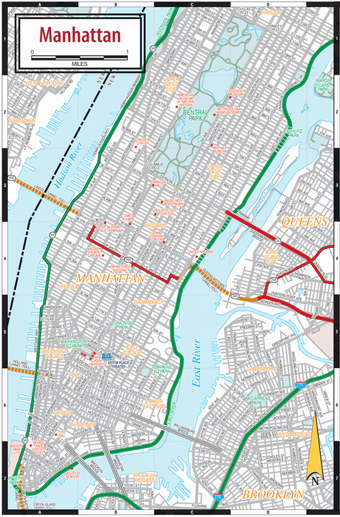 Printable New York City Map | Add This Map To Your Site | Print Map in Printable Map Of Manhattan Pdf