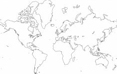 Basic World Map Printable