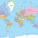 Printable Political World Map Printable Poli | Printables And Throughout World Map With Capital Cities Printable