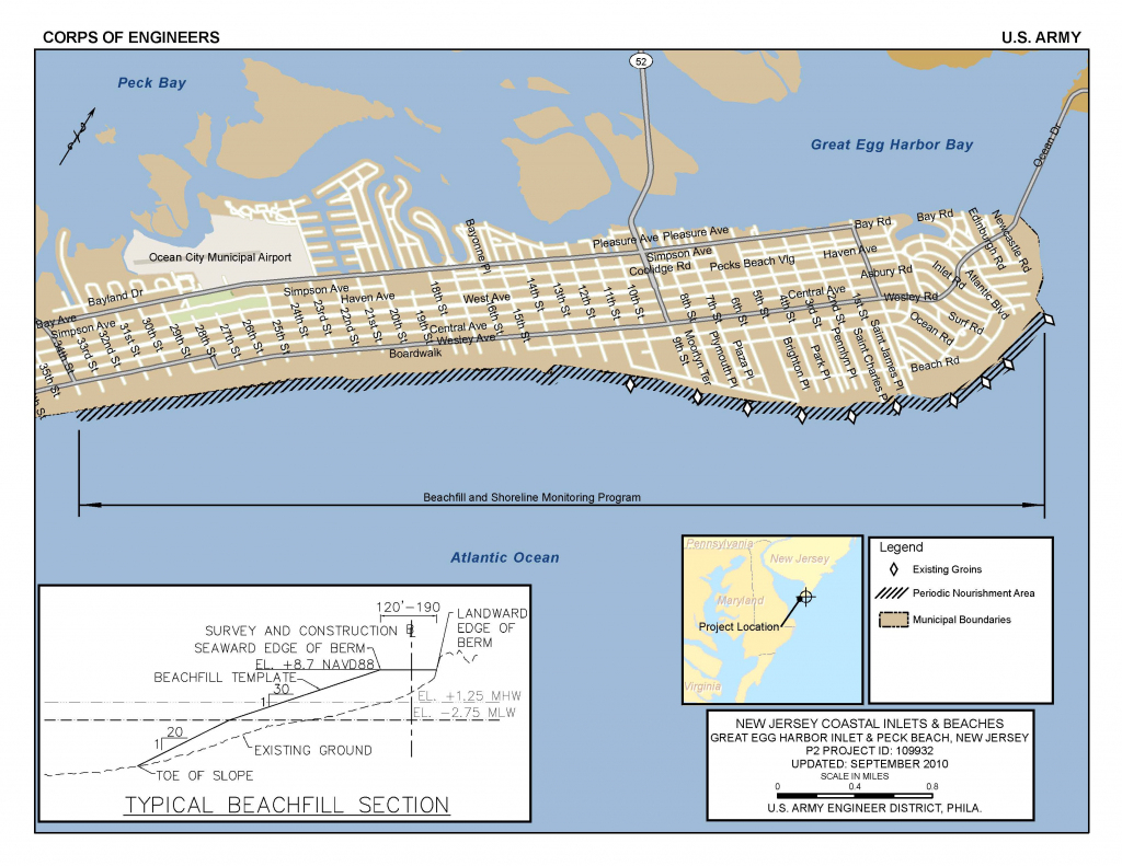 Printable Street Map Ocean City Nj | Printable Maps inside Printable Street Map Ocean City Nj